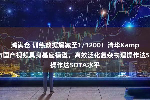 鸿满仓 训练数据爆减至1/1200！清华&生数发布国产视频具身基座模型，高效泛化复杂物理操作达SOTA水平